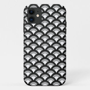 Case-Mate iPhone Case Motif à vagues Art déco - noir et blanc