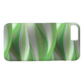 Coques Case-Mate iPhone motif à vagues vert et blanc (Dos (Horizontal))