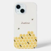 Coques Case-Mate iPhone Motif abeilles et peigne de miel (Verso)