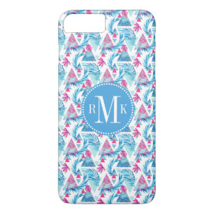 Coque iPhone 8 Plus/7 Plus Motif Abstrait à feuilles tropicales