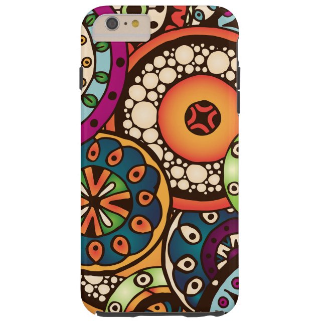Coques Case-Mate iPhone Motif abstrait à la mode génial de Boho rétro (Dos)