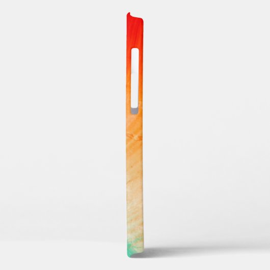 Coques Case-Mate iPhone Motif Abstrait à rayures turquoise personnalisé (Verso / Gauche)