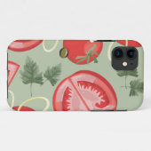 Coques Case-Mate iPhone Motif abstrait avec la tomate (Dos (Horizontal))