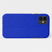 Coques Case-Mate iPhone Motif abstrait bleu-foncé (Dos (Horizontal))