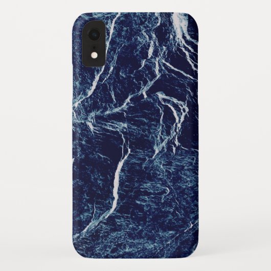 Coques Case-Mate iPhone Motif Abstrait bleu marine (Dos)