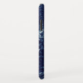 Coques Case-Mate iPhone Motif Abstrait bleu marine (Dos/Droite)