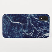 Coques Case-Mate iPhone Motif Abstrait bleu marine (Dos (Horizontal))