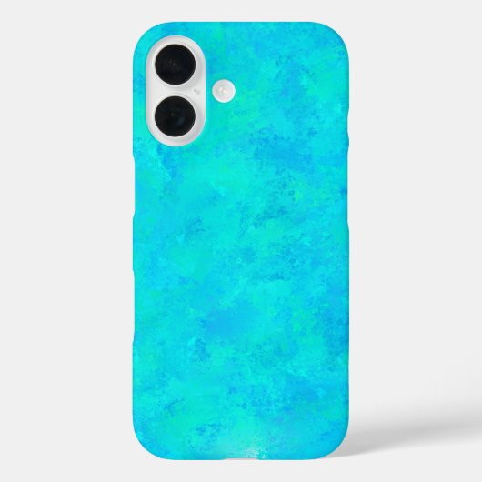 Coques Case-Mate iPhone Motif Abstrait bleu turquoise (Verso)