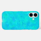 Coques Case-Mate iPhone Motif Abstrait bleu turquoise (Verso (horizontal))