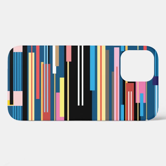 Coques Case-Mate iPhone Motif Abstrait Bright Stripe (Verso (horizontal))