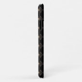 Coques Case-Mate iPhone motif abstrait brillant sur noir (Dos/Droite)