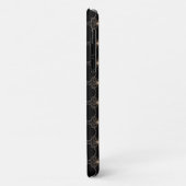 Coques Case-Mate iPhone motif abstrait brillant sur noir (Dos/Gauche)