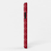 Coques Case-Mate iPhone motif abstrait brillant sur rouge (Dos/Droite)
