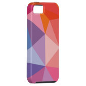Coques Case-Mate iPhone Motif abstrait coloré de triangle (Dos/Droit)
