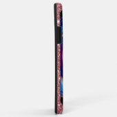 Coques Case-Mate iPhone Motif Abstrait d'Agate Vibrant avec Paillettes (Dos/Droite)