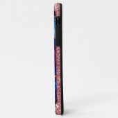 Coques Case-Mate iPhone Motif Abstrait d'Agate Vibrant avec Paillettes (Dos/Gauche)