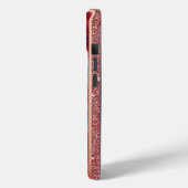 Coques Case-Mate iPhone Motif Abstrait d'Agate Vibrant avec Paillettes (Verso / Gauche)