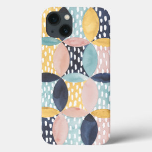 iPhone 13 Coque Motif abstrait de cercle