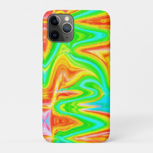 Coques Case-Mate iPhone Motif Abstrait de couleur vive (Dos)