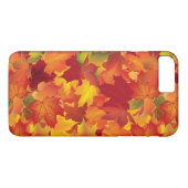 Coques Case-Mate iPhone Motif abstrait de feuille d'automne (Dos (Horizontal))