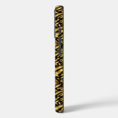 Coques Case-Mate iPhone Motif abstrait de feuille d'or (Verso / Gauche)