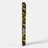 Coques Case-Mate iPhone Motif abstrait de feuille d'or (Verso / Droite)