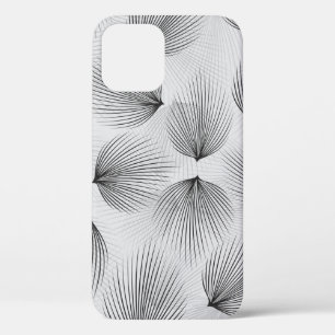 Case-Mate iPhone Case Motif Abstrait de fleurs noires sur arrière - plan