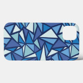 Coques Case-Mate iPhone Motif Abstrait de glace bleue (Verso (horizontal))