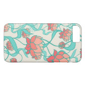 Coques Case-Mate iPhone Motif abstrait de Lotus (Dos (Horizontal))