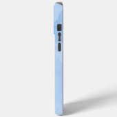 Coques Case-Mate iPhone Motif Abstrait de Marbre Bleu Clair (Verso / Gauche)