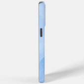 Coques Case-Mate iPhone Motif Abstrait de Marbre Bleu Clair (Verso / Droite)