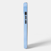 Coques Case-Mate iPhone Motif Abstrait de Marbre Bleu Clair (Verso / Gauche)