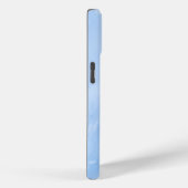 Coques Case-Mate iPhone Motif Abstrait de Marbre Bleu Clair (Verso / Droite)