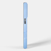 Coques Case-Mate iPhone Motif Abstrait de Marbre Bleu Clair (Verso / Droite)