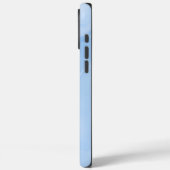 Coques Case-Mate iPhone Motif Abstrait de Marbre Bleu Clair (Verso / Gauche)