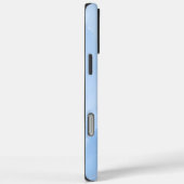 Coques Case-Mate iPhone Motif Abstrait de Marbre Bleu Clair (Verso / Droite)