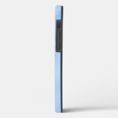 Coques Case-Mate iPhone Motif Abstrait de Marbre Bleu Doux (Verso / Gauche)