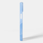 Coques Case-Mate iPhone Motif Abstrait de Marbre Bleu Doux (Verso / Droite)