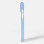 Coques Case-Mate iPhone Motif Abstrait de Marbre Bleu Doux (Verso / Gauche)