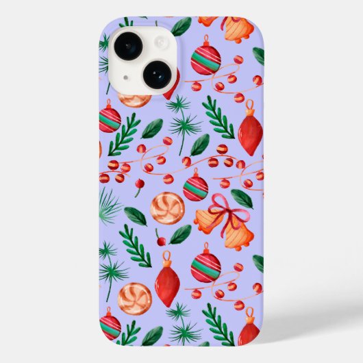 Coques Case-Mate iPhone Motif Abstrait de Noël Tendance (Verso)