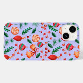Coques Case-Mate iPhone Motif Abstrait de Noël Tendance (Verso (horizontal))