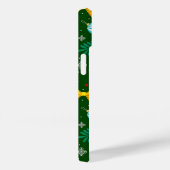 Coques Case-Mate iPhone Motif Abstrait de Noël vert (Verso / Droite)