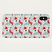 Coques Case-Mate iPhone Motif abstrait de pastèque (Dos (Horizontal))