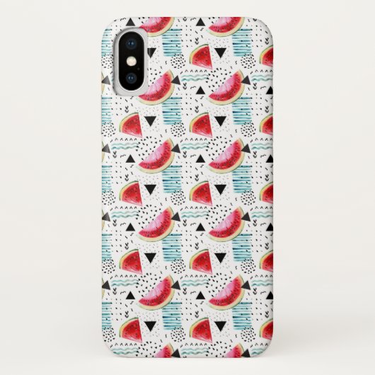 Coques Case-Mate iPhone Motif abstrait de pastèque (Dos)