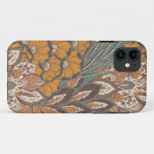 Coques Case-Mate iPhone Motif abstrait de plume de paon (Dos (Horizontal))