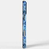 Coques Case-Mate iPhone Motif abstrait d'eau bleue océanique (Verso / Droite)