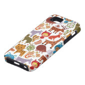 Coques Case-Mate iPhone Motif abstrait d'enfant et d'animaux (Bas)