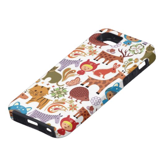Coques Case-Mate iPhone Motif abstrait d'enfant et d'animaux (Bas)