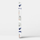 Coques Case-Mate iPhone Motif Abstrait des tourbillons et des cercles (Verso / Gauche)