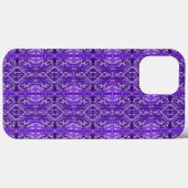 Coques Case-Mate iPhone Motif Abstrait Diamond-y violet (Verso (horizontal))